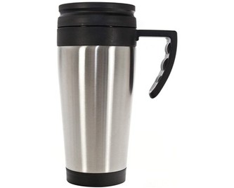 Cană termo inox/plastic 450ml pentru călătorie AKCENT
