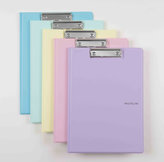 Dosar dublu A4 plastic PASTELINI roz