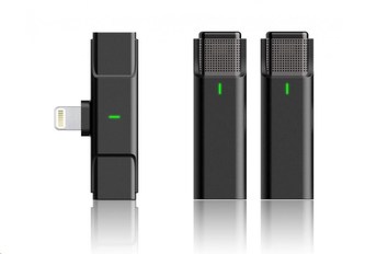 Microfon wireless Viking cu clemă M302, conector Lightning