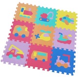 Puzzle din spumă – vehicule, 9 buc