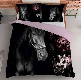 Povlečení 3D KONĚ IV. francouzské povlečení, 1x 200x220 cm, 2x povlak 70x80 cm MyBestHome