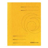 Herlitz - Dosar mecanic A4, prespán, galben