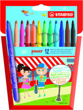 Fixy "Power", 2 mm, 12 barev, STABILO