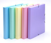 Cutie PP cu elastic A4 PASTELINI albastră