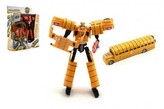 Transformer autobuz/robot plastic în cutie 21x27 cm