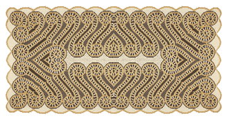 Žakárový ubrus - běhoun SANTIAGO 50x100 cm krémová MyBestHome