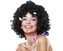 Perucă AFRO - negru