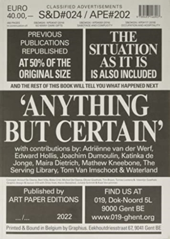 S&D24: Anything But Certain