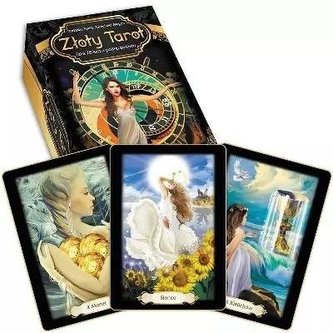 Set de cărți Tarot aurii