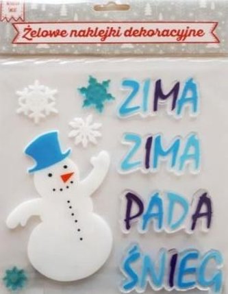 Autocolante decorative din gel - BN Iarnă, iarnă