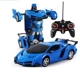 Mașină robot Transformers 2în1 R/C albastru