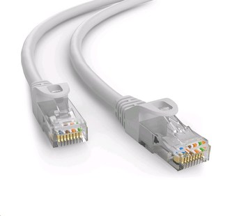 C-TECH cablu patchcord Cat6e, UTP, gri, 25m