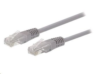 Cablu C-TECH patchcord Cat5e, UTP, gri, 50 m