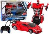 Robot Transformer R/C 2 în 1 roșu
