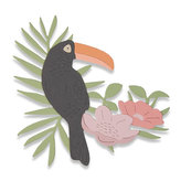 SIZZIX Thinlits șabloane metalice de tăiere - pasăre tropicală