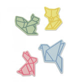 SIZZIX Thinlits șabloane metalice decupare - animale origami 8 buc