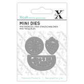 DOCRAFTS Xcut șabloane metalice de tăiere MINI - fructe 3 buc