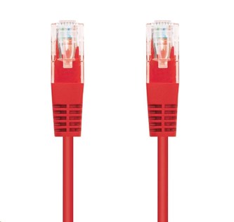 Cablu patchcord C-TECH Cat5e, UTP, roșu, 5m