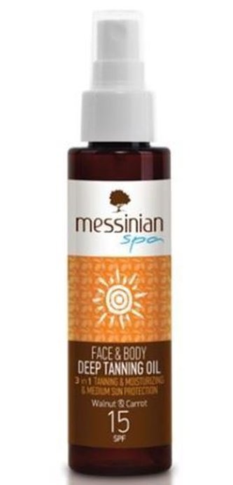 Messinian Spa Ulei solar pentru față și corp SPF 15 100 ml