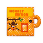Carte interactivă pentru copii Quiet Book, Monkey
