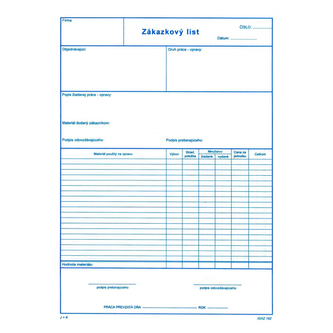 Formular comandă A4, 100 file (162)