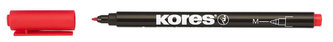 Kores K-MARKER marker permanent, vârf subțire M, roșu