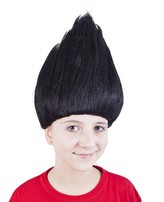 Perucă de spiriduș, neagră