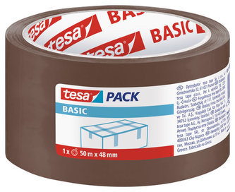 Bandă adezivă "Basic 58573", maro, 48 mm x 50 m, TESA