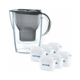 konvice 2,4l BRITA MARELLA Memo, černá, vč.6ks MX+ PO_1