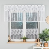 Dekorační oblouková krátká záclona na tyčovou gárnyž INARA 50 bílá 60x50 cm MyBestHome