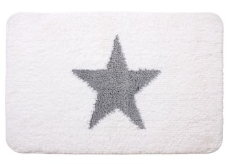 Koupelnová předložka ELVIS bílá 50x80 cm Mybesthome