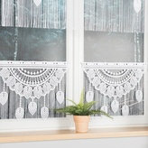 Dekorační oblouková krátká záclona na tyčovou gárnyž MAHIKA 50 bílá 60x50 cm MyBestHome