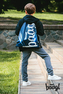 BAAGL SET 3 Skate Bluelight: rucsac, penar, sac