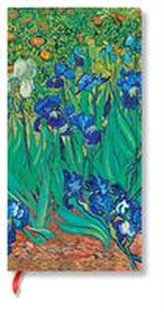 Caiet Van Gogh’s Irises Slim liniat