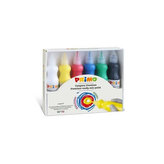 Vopsele tempera 3D PRIMO BASIC, set 6 x 75 ml, sticle