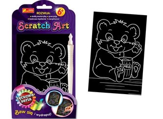 Scratch Art Miś