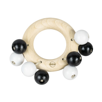 DETOA Ring beads negru + alb