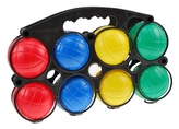 Petanque din plastic 8 buc., în husă de plastic