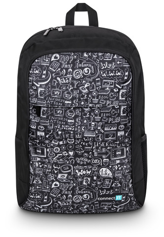 CONNECT IT Doodle rucsac, NEGRU