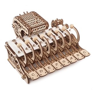 Ugears 3D puzzle mecanic din lemn Celestă programabilă