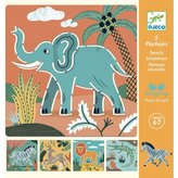 Djeco Șabloane animale sălbatice
