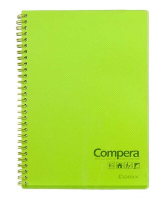 Bloc notes cu spirală B5 Compera 80 foi CPB5801 Verde