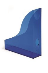Suport reviste "Basic", albastru transparent, plastic, 73 mm, DURABLE