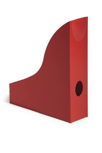 Suport pentru reviste "Basic", roșu, plastic, 73 mm, DURABLE