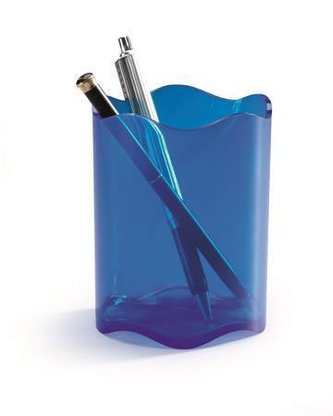 Suport pentru creioane "Trend", albastru transparent, plastic, DURABLE