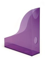 Suport pentru reviste "Basic", violet transparent, plastic, 73 mm, DURABLE