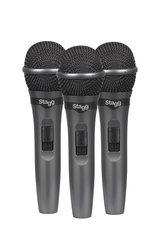 Stagg SDMP15-3, sada 3 dynamických mikrofonů