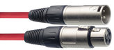 Stagg SMC3 CRD, cablu microfon XLR/XLR, 3 m, roșu