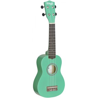 Stagg US GRASS, ukulele soprano, verde