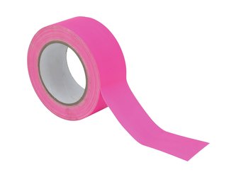 Bandă gaffa 50mm x 25m neon roz, activă UV